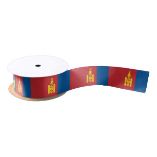 Mongoliaanse vlag en Mongolië reizen, vakantie/sp Lint
