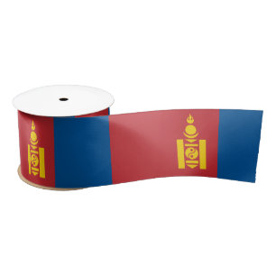 Mongoliaanse vlag en Mongolië reizen, vakantie/spo Lint