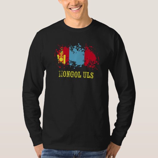 Mongolian enthusiasts for Mongol Uls and Mongolia T-shirt (Voorkant)