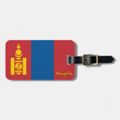 Mongolië Bagage Labels, patriottische Mongoolse Vl Bagagelabel (Voorkant horizontaal)