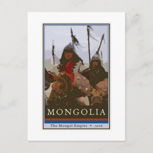 Mongolië Briefkaart (Voorkant)