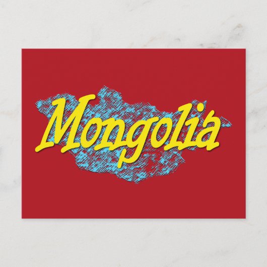 Mongolië Briefkaart (Voorkant)