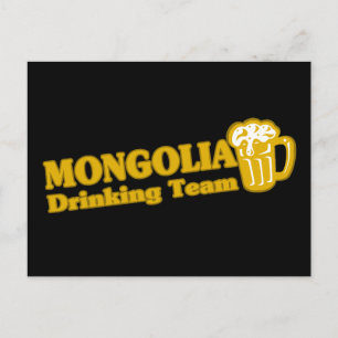 Mongolië Drink team Briefkaart