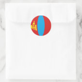 Mongolië Fisheye Vlag Sticker (Tas)