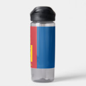 Mongolië fles, patriottische Mongoolse vlag Waterfles (Achterkant)