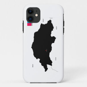 Mongolië Land Politieke Kaart Vlag iPhone 11 Hoesje
