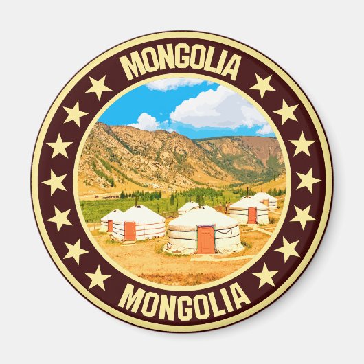 Mongolië Magneet (Voorkant)