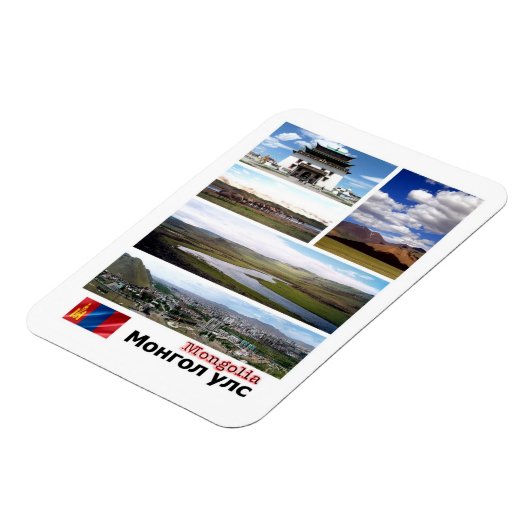 Mongolië - Mozaïek - Magnet Magneet (Linkerzijde)