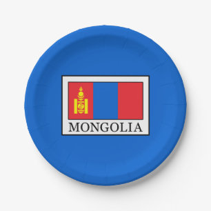 Mongolië Papieren Bordje