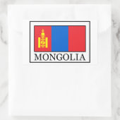 Mongolië Rechthoekige Sticker (Tas)