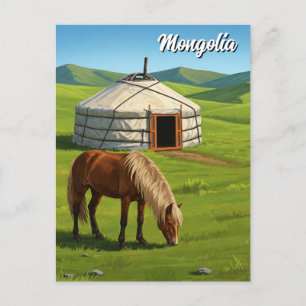 Mongolië Reizen Briefkaart