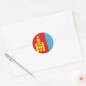 mongolië ronde sticker (Envelop)
