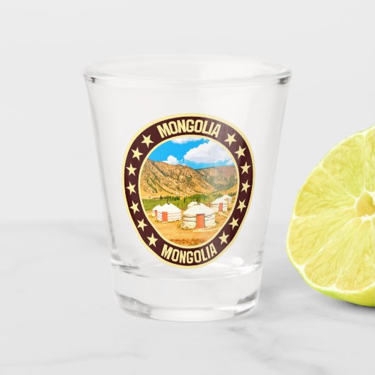 Mongolië Shot Glas (Voorkant)