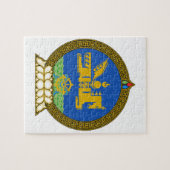 Mongolië State Emblem Legpuzzel (Horizontaal)
