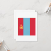 Mongolië Vlag embleem Kaart (Voorkant / Achterkant in situ)