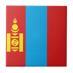 Mongolië Vlag Keramische Tegels Tegeltje