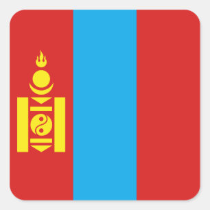 Mongolië Vlag Sticker