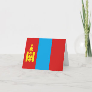 Mongolië-vlaggen Kaart
