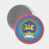 Mongolisch Erfgoed Embleem Magneet (Voorkant / Achterkant)