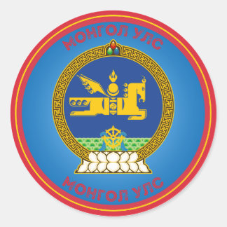 Mongolisch Erfgoed Embleem Ronde Sticker