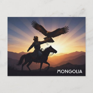 Mongolische adelaarjager Ansichtkaart Briefkaart