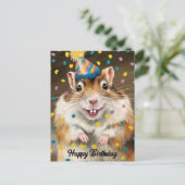 Mongolische gerbil-confetti briefkaart (Staand voorkant)