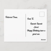 Mongolische gerbil-confetti briefkaart (Achterkant)