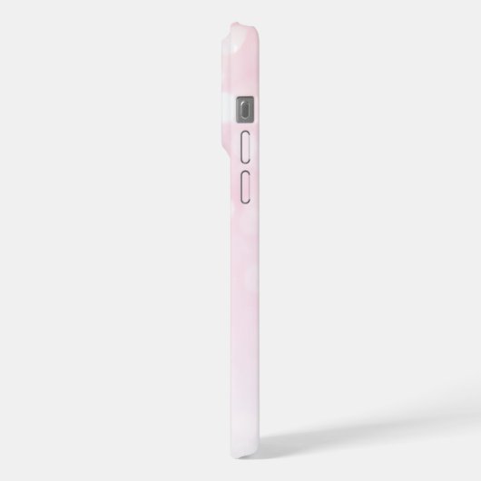 Mongoolse flamingos Roze glitter sparren Monogram iPhone Hoesje (Linkerkant)