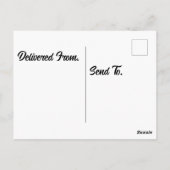 Mongoolse Gerbil in kokoshuis Briefkaart (Achterkant)