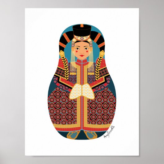 Mongoolse Matryoshka Poster (Voorkant)