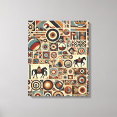 Mongoolse stijl canvas afdruk (Voorkant)