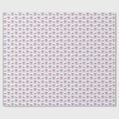 Mongoose en blokdruk Palmetto Tree Cadeaupapier (Vlak)
