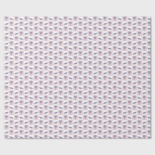 Mongoose en blokdruk Palmetto Tree Cadeaupapier (Vlak)