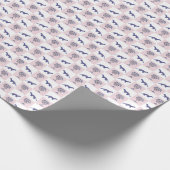 Mongoose en blokdruk Palmetto Tree Cadeaupapier (Hoek)
