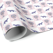 Mongoose en blokdruk Palmetto Tree Cadeaupapier (Rol Hoek)