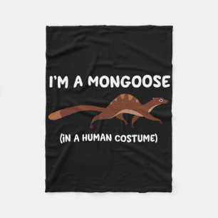 Mongoose Kostuum Grappig Halloween Graphic Fleece Deken