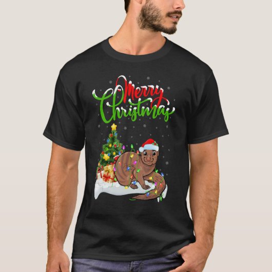 Mongoose   Xmas Decorations Santa Mongoose Christm T-shirt (Voorkant)