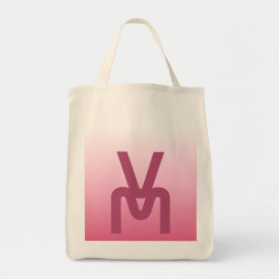 Mongram Roze Verlopende Tote Tas