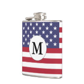 Mongrammed American Flag Hip Flask Heupfles (Links)