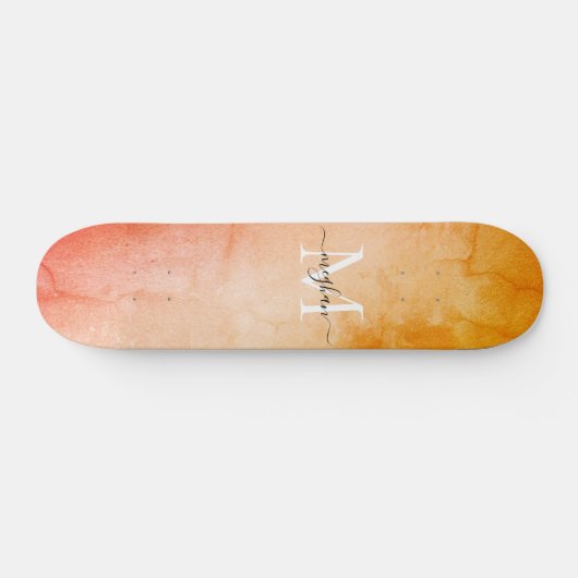 Mongramscript voor moderne Waterverf Skateboard (Horizontaal)