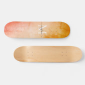 Mongramscript voor moderne Waterverf Skateboard (Horizontaal)
