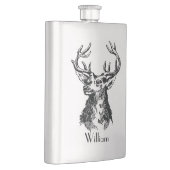 Mongramstenen hoofd met Antlers Deer Flacon (Rechts)