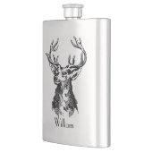 Mongramstenen hoofd met Antlers Deer Flacon (Links)