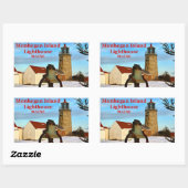 Monhegan Island Lighthouse, Maine Stickers (Vel)