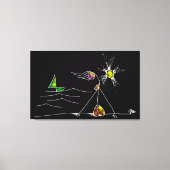 MONICA AND SUNSET  CANVAS AFDRUK (Voorkant)