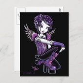 Monica Paars Tattoo Fairy Briefkaart (Voorkant / Achterkant)