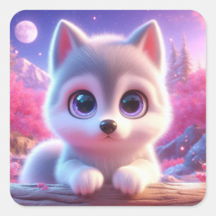 "Monica" Vierkante Sticker