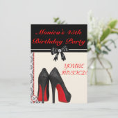 Monica's 45e verjaardag Invite Kaart (Staand voorkant)