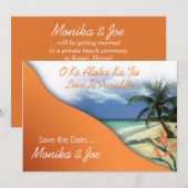 Monika's Aangepaste Sla de Datum op (New York) Save The Date (Voorkant / Achterkant)