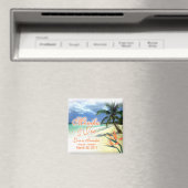 Monika's Custom Bruiloft Favor Keepsake Magnet Magneet (Insitu (Vaatwasser))